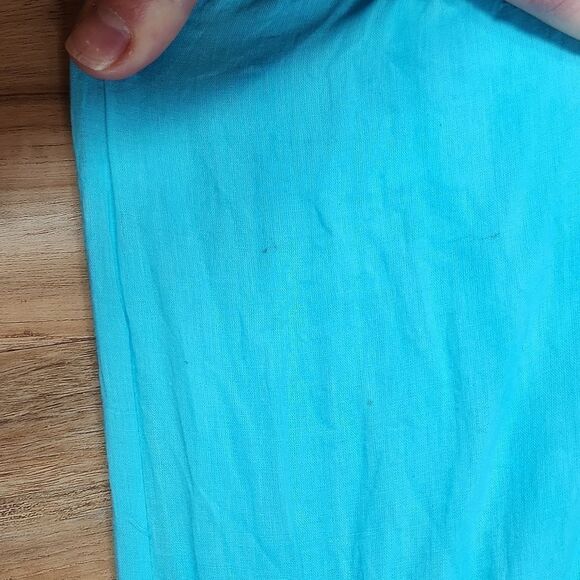 🧚‍♂️Tiki Palm Turquoise Sequined & Embroidered Lace Skirt Large - Picture 13 of 13